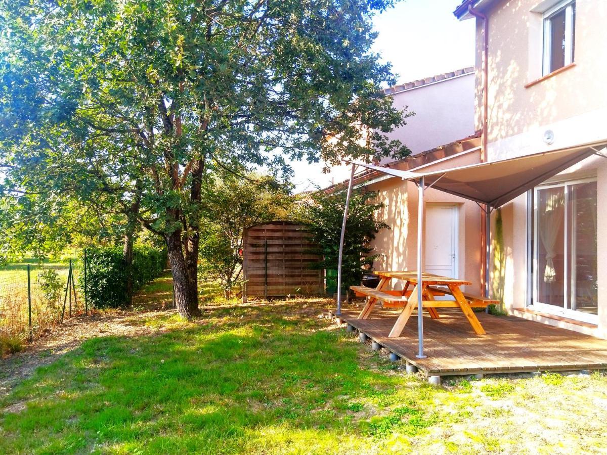 Le Clos Andree - Charmante Maison 8 Personnes - 5 Lits - Climatisation Reversible - Parking 3 Vehicules - Garage - Zone Nord Montauban - Terrasse Et Jardin 外观 照片