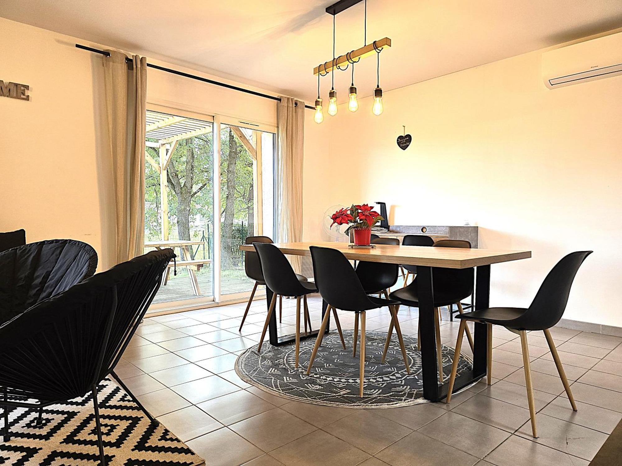 Le Clos Andree - Charmante Maison 8 Personnes - 5 Lits - Climatisation Reversible - Parking 3 Vehicules - Garage - Zone Nord Montauban - Terrasse Et Jardin 外观 照片